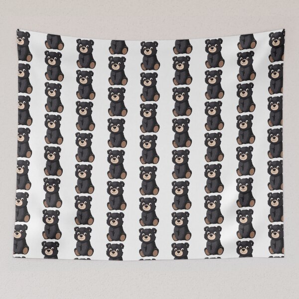 Item preview, American Black Bear Kawaii US Animal Inspired Art and Stickers designed and sold by CDC40.