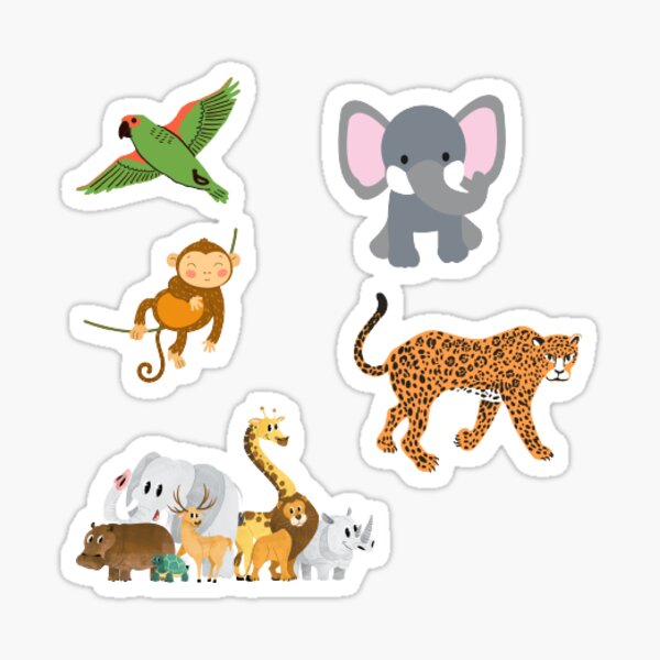 Vista previa del artículo con la obra «Pegatinas de animales divinos para nenes.», diseñado y vendido por Ruthalyson03.