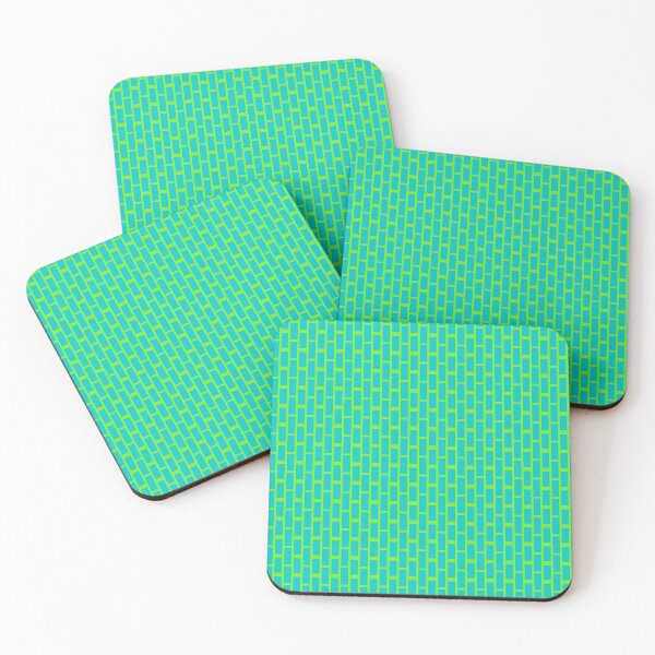 Item preview, Teal & Black Brick Wall Repeating Continuous Limitless Seams designed and sold by Alchemy-A-La-G.