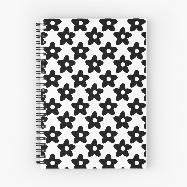 Item preview, Black Retro Flower Pattern designed and sold by zibziby.