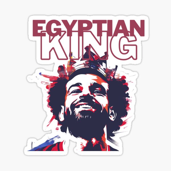 Vista previa del artículo con la obra «Mo Salah - Impresión del eslogan del rey egipcio», diseñado y vendido por Kr3uzberg.