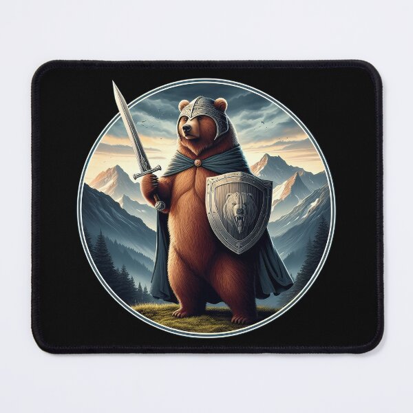 Item preview, MEDIEVAL BEAR - BLACK designed and sold by Marlon Oseguera.
