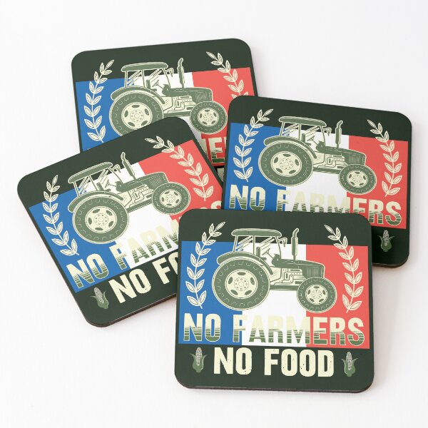 Item preview, No Farmers No Food, FR, Corn, Grain, Tractor, France, Paris designed and sold by Cerulean-Shop.