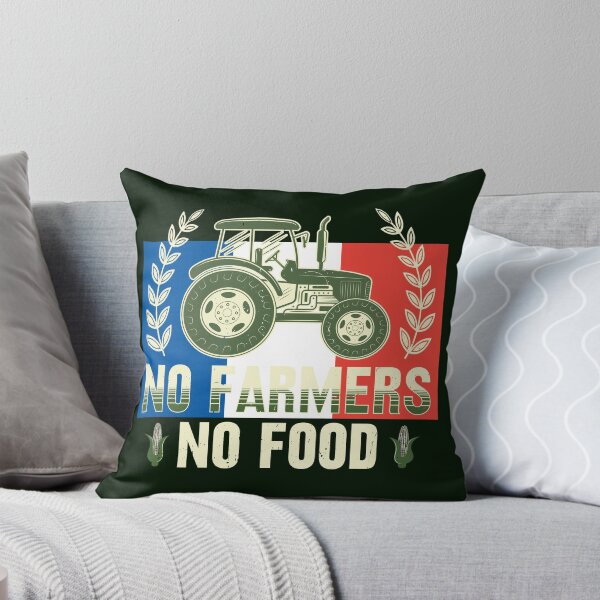Item preview, No Farmers No Food, FR, Corn, Grain, Tractor, France, Paris designed and sold by Cerulean-Shop.