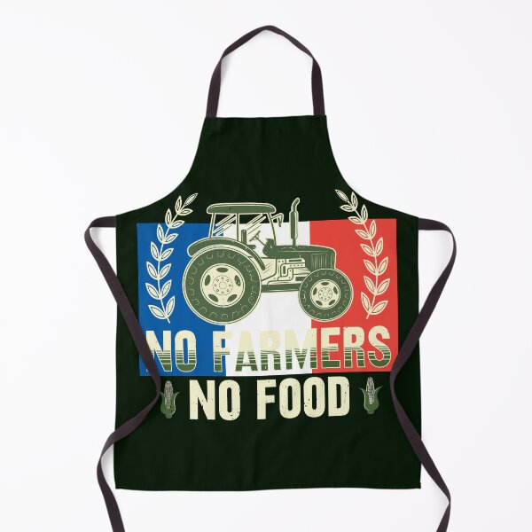 Item preview, No Farmers No Food, FR, Corn, Grain, Tractor, France, Paris designed and sold by Cerulean-Shop.