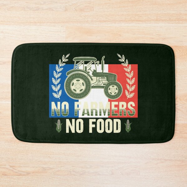 Item preview, No Farmers No Food, FR, Corn, Grain, Tractor, France, Paris designed and sold by Cerulean-Shop.