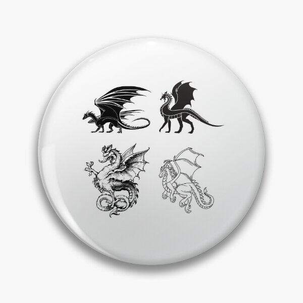 Item preview, Mystical Dragons in black and white designed and sold by Ruthalyson03.