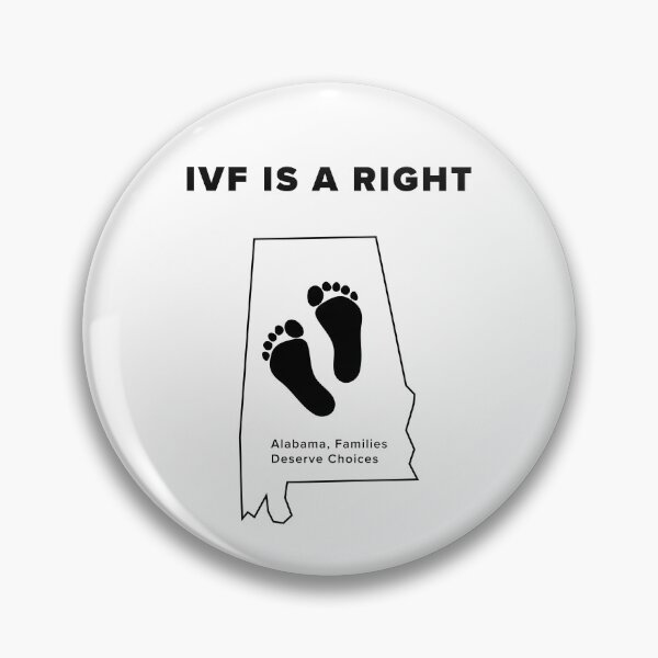 Item preview, IVF Is a Right: State of Alabama and Baby Footprints designed and sold by sweetbelle.