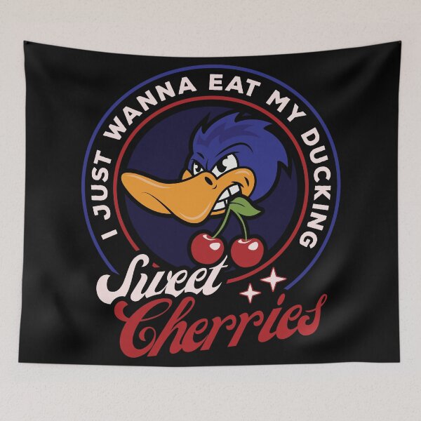 Item preview, Duck and Sweet Cherries designed and sold by KidRilla.