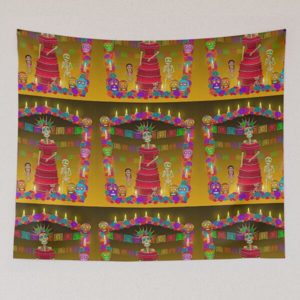 Item preview, Yellow Ómbre Day of the Dead designed and sold by Cynthia De La Torre.