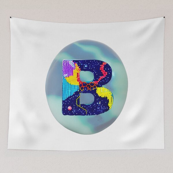 Item preview, letter B, monogram. typography collage. ABC art. gift designed and sold by Minibubb.