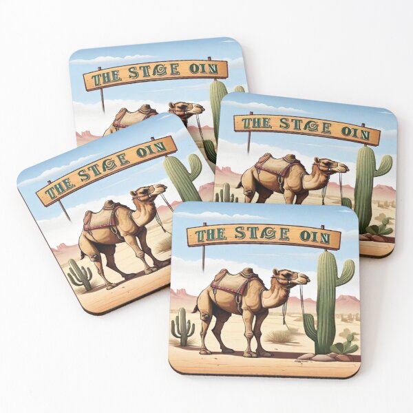 Item preview, "Sands of Harmony: Cactus Landscape with Camel" designed and sold by MudmanExpress.