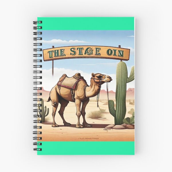 Item preview, "Sands of Harmony: Cactus Landscape with Camel" designed and sold by MudmanExpress.