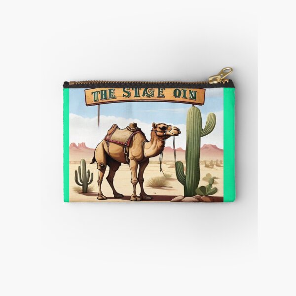 Item preview, "Sands of Harmony: Cactus Landscape with Camel" designed and sold by MudmanExpress.