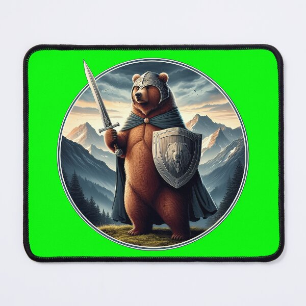Item preview, MEDIEVAL BEAR - #00FF00 designed and sold by Marlon Oseguera.