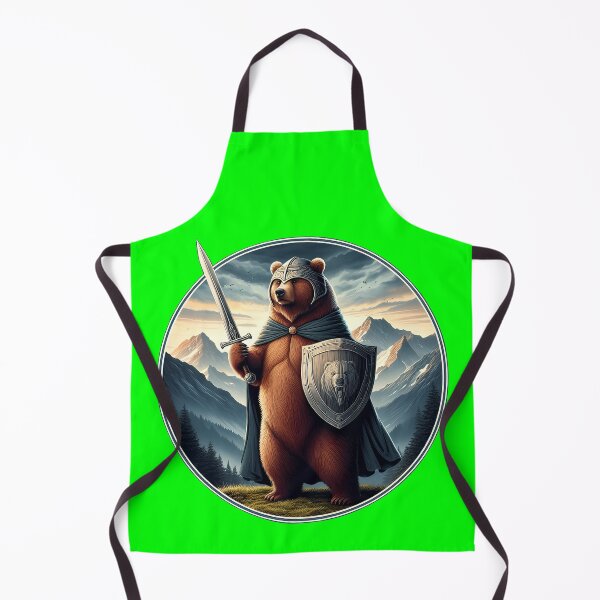 Item preview, MEDIEVAL BEAR - #00FF00 designed and sold by Marlon Oseguera.