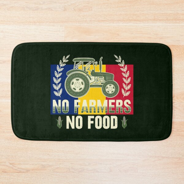 Item preview, No Farmers No Food, RO, Bucharest, Romania, Corn, Grain, Tractor designed and sold by Cerulean-Shop.