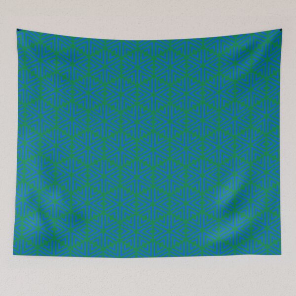 Item preview, Green & Blue Grouped Arrows & Triangle Snowflake Limitless Seams designed and sold by Alchemy-A-La-G.