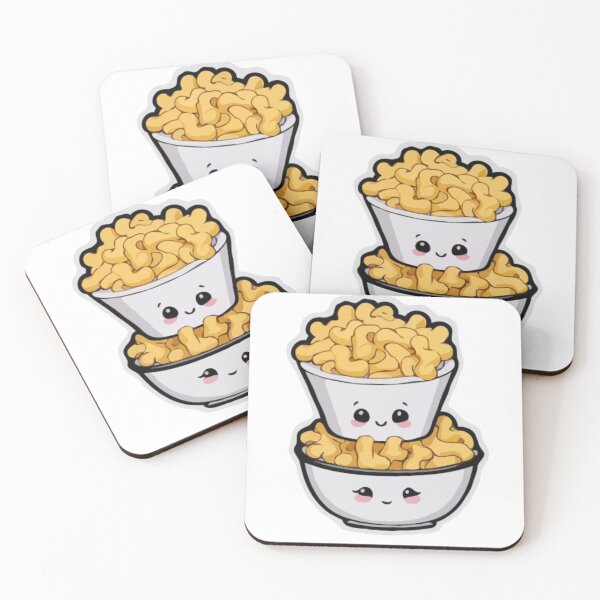 Item preview, a die-cut sticker of a kawaii bowl of Mac and cheese. designed and sold by Mygifts93.
