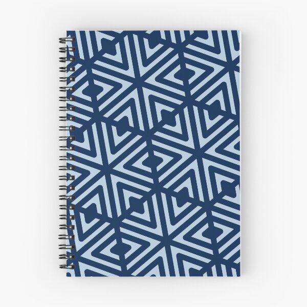 Item preview, Navy & Blue Grouped Arrows & Triangle Snowflake Limitless Seams designed and sold by Alchemy-A-La-G.