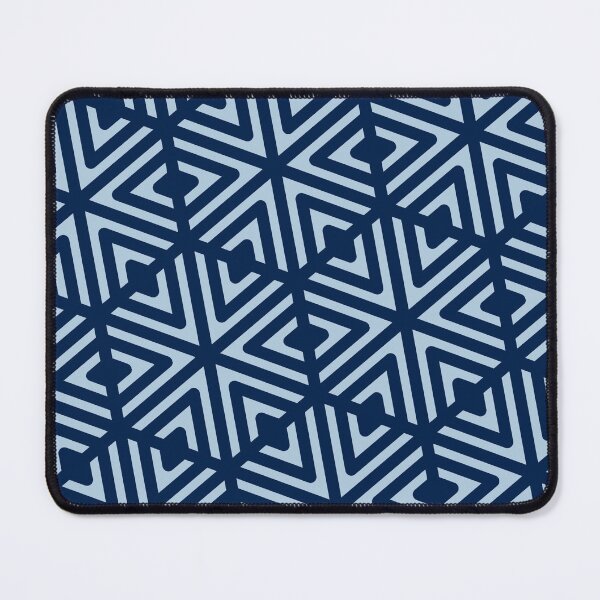 Item preview, Navy & Blue Grouped Arrows & Triangle Snowflake Limitless Seams designed and sold by Alchemy-A-La-G.