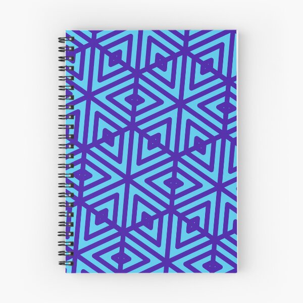 Item preview, Sky-Blue & Blue Grouped Arrows & Triangle Snowflake Limitless Seams designed and sold by Alchemy-A-La-G.