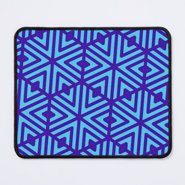 Item preview, Sky-Blue & Blue Grouped Arrows & Triangle Snowflake Limitless Seams designed and sold by Alchemy-A-La-G.
