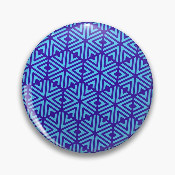 Item preview, Sky-Blue & Blue Grouped Arrows & Triangle Snowflake Limitless Seams designed and sold by Alchemy-A-La-G.