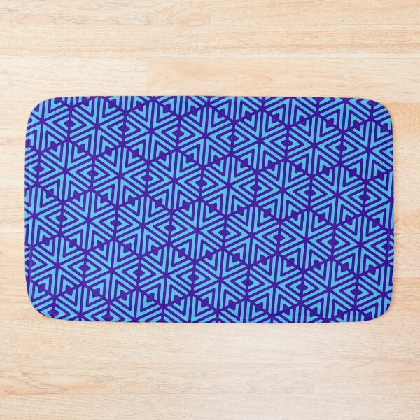 Item preview, Sky-Blue & Blue Grouped Arrows & Triangle Snowflake Limitless Seams designed and sold by Alchemy-A-La-G.