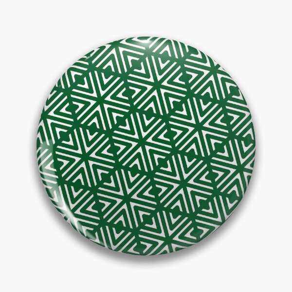 Item preview, Green & White Grouped Arrows & Triangle Snowflake Limitless Seams designed and sold by Alchemy-A-La-G.