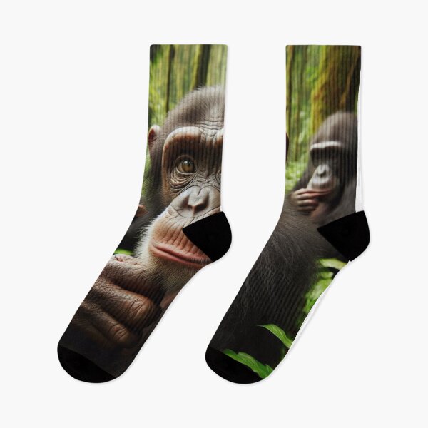 Item preview, Arboreal Majesty - Chimpanzee's Regal Presence in the Treetop Realm designed and sold by ProgressMagnet.