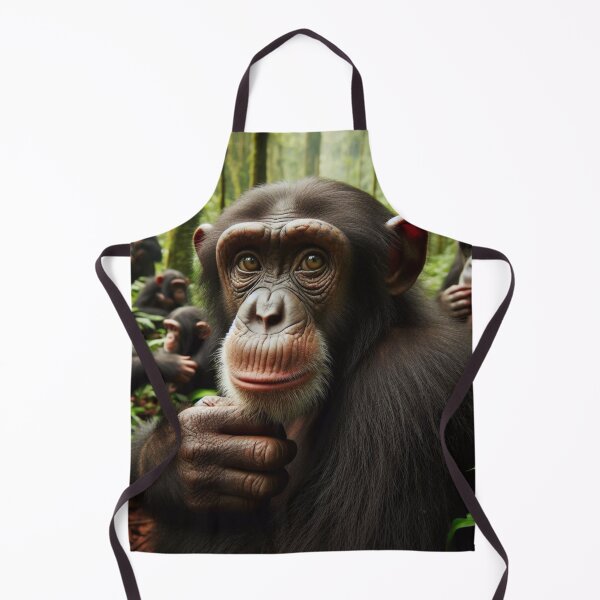Item preview, Arboreal Majesty - Chimpanzee's Regal Presence in the Treetop Realm designed and sold by ProgressMagnet.