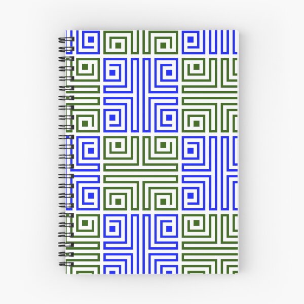 Item preview, Blue & Green Ancient Tribal Replica White Limitless Seams designed and sold by Alchemy-A-La-G.