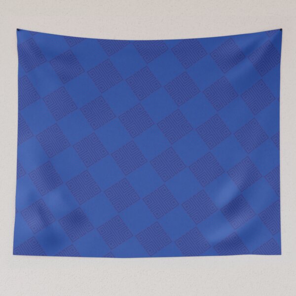 Item preview, Blue & Navy Ancient Tribal Replica Blue Limitless Seams designed and sold by Alchemy-A-La-G.