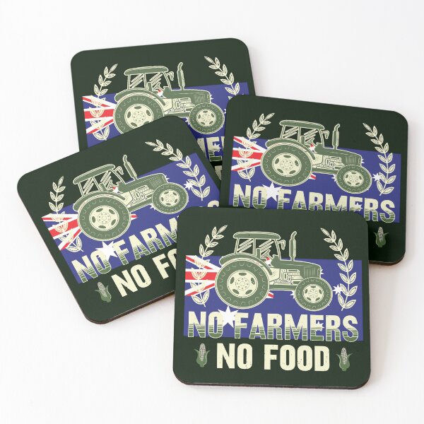 Item preview, No Farmers No Food, AU, Australia, Canberra, Corn, Grain, Tractor designed and sold by Cerulean-Shop.