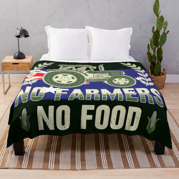 Item preview, No Farmers No Food, AU, Australia, Canberra, Corn, Grain, Tractor designed and sold by Cerulean-Shop.