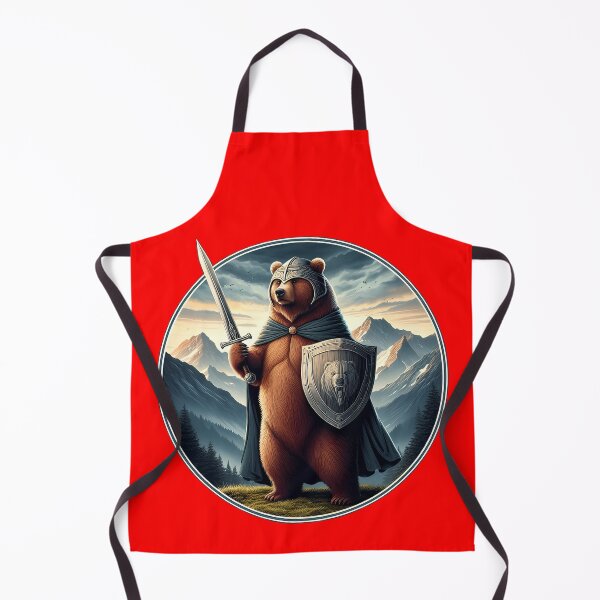 Item preview, MEDIEVAL BEAR - #FF0000 designed and sold by Marlon Oseguera.