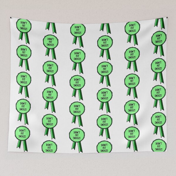 Item preview, Didn't Hit Snooze Ribbon Green designed and sold by CJ Vanderbeek.