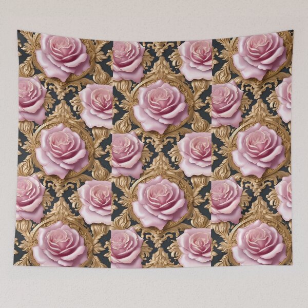 Item preview, Baroque Inspired Pink Roses designed and sold by DesignsByPrnces.