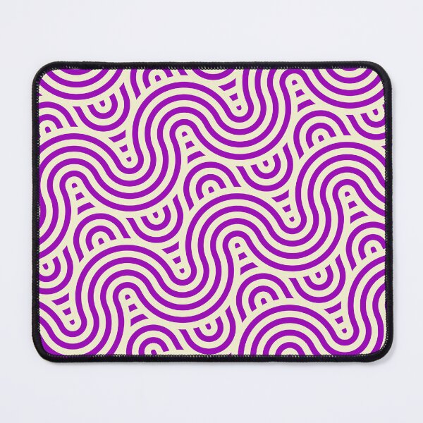 Item preview, Purple & Cream Straight Snake Wavey Lines Limitless Seams designed and sold by Alchemy-A-La-G.