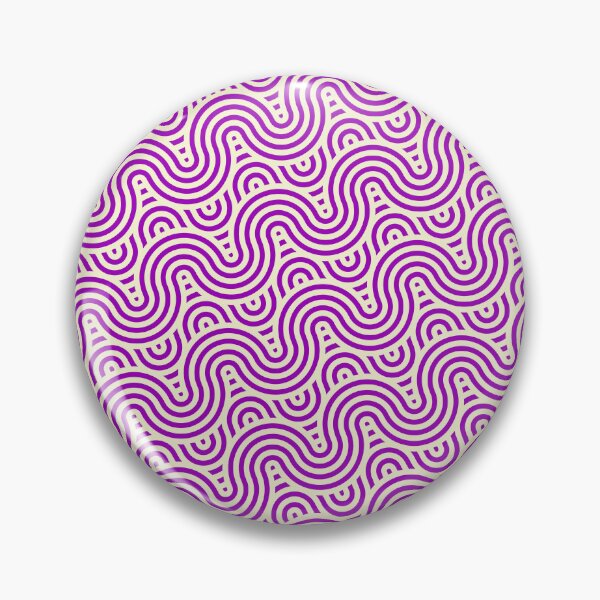 Item preview, Purple & Cream Straight Snake Wavey Lines Limitless Seams designed and sold by Alchemy-A-La-G.