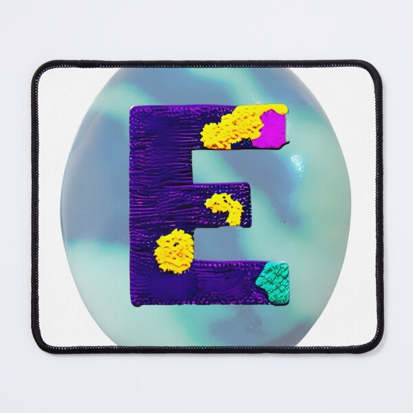 Item preview, letter E, monogram 2. typography collage. ABC art. gift designed and sold by Minibubb.