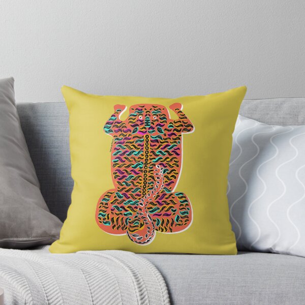 Item preview, Big Bright Sleepy Tiger | Yellow designed and sold by hailandtimber.