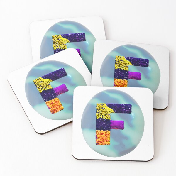 Item preview, letter F, monogram 2. typography collage. ABC art. gift designed and sold by Minibubb.