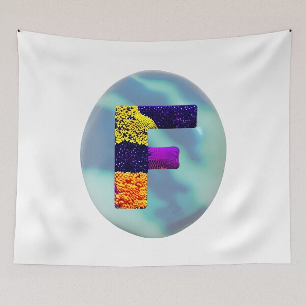 Item preview, letter F, monogram 2. typography collage. ABC art. gift designed and sold by Minibubb.