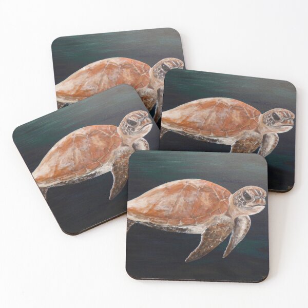 Item preview, Copper the Grumpy Sea Turtle designed and sold by artbybutterfly.
