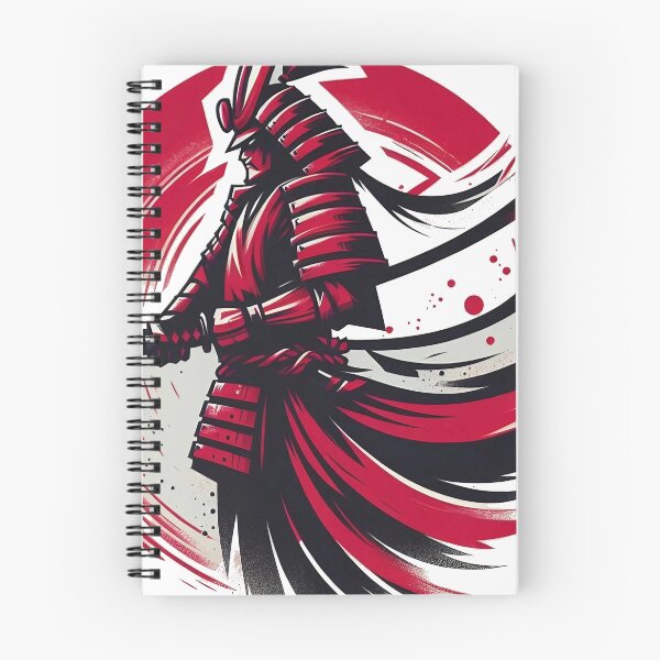 Item preview, Red and black dynamic samurai designed and sold by ShogunStyle.