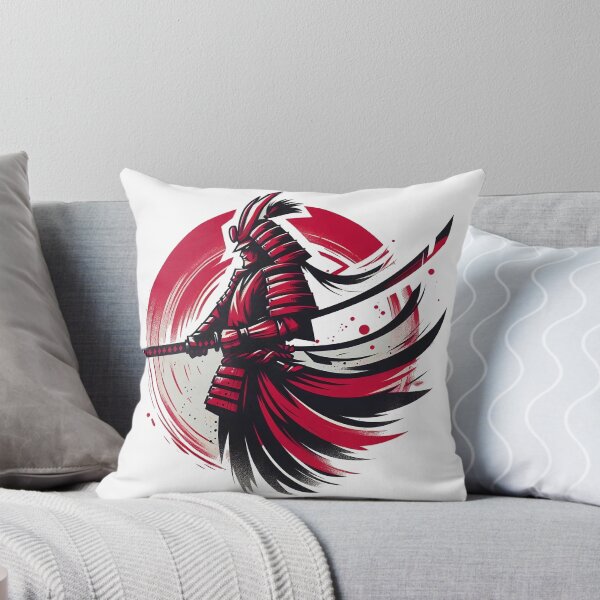 Item preview, Red and black dynamic samurai designed and sold by ShogunStyle.