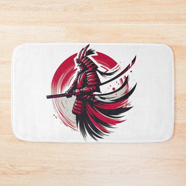 Item preview, Red and black dynamic samurai designed and sold by ShogunStyle.