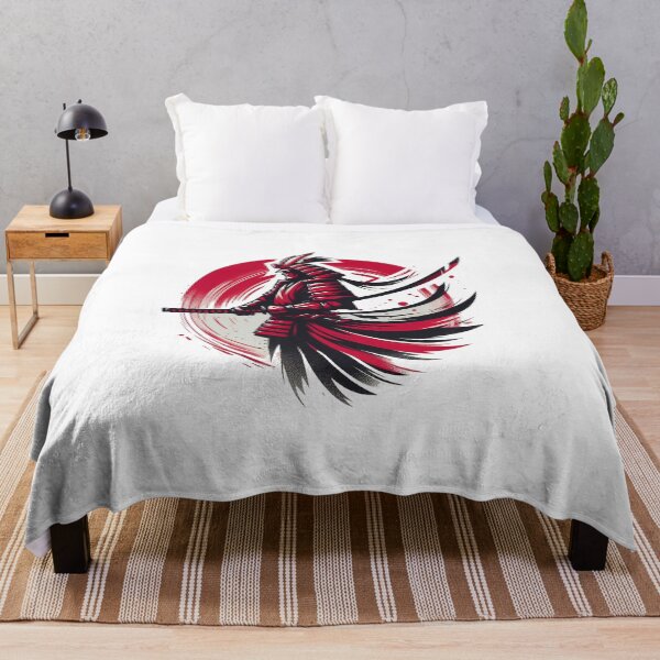 Item preview, Red and black dynamic samurai designed and sold by ShogunStyle.